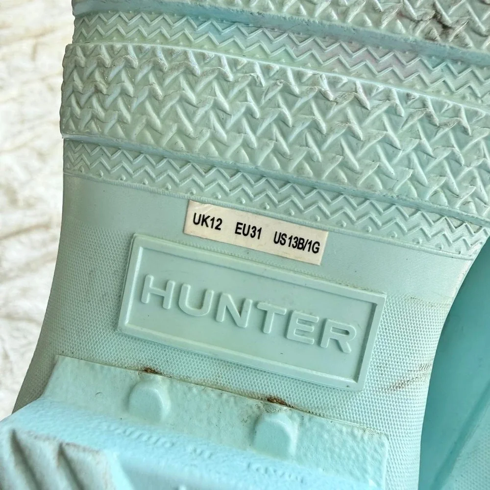 Hunter Kids Original Rain Boots Light Blue Size US 13B/1G